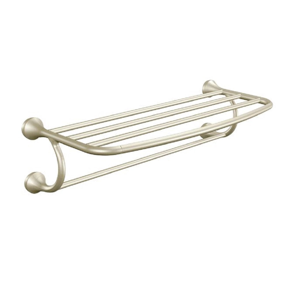 Moen YB2894BN Eva Hotel Towel Shelf, Brushed Nickel