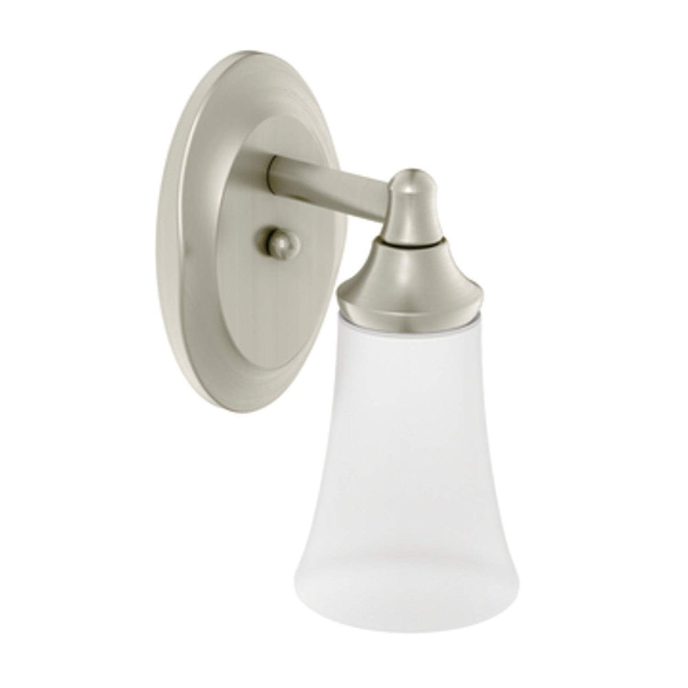 Moen YB2861BN Eva Single Globe Bathroom Vanity Light, Brushed Nickel