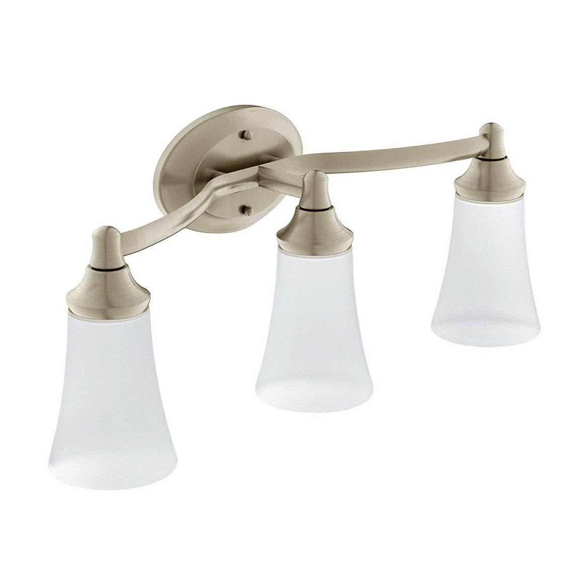Moen YB2863BN Eva Triple Globe Bathroom Vanity Light, Brushed Nickel