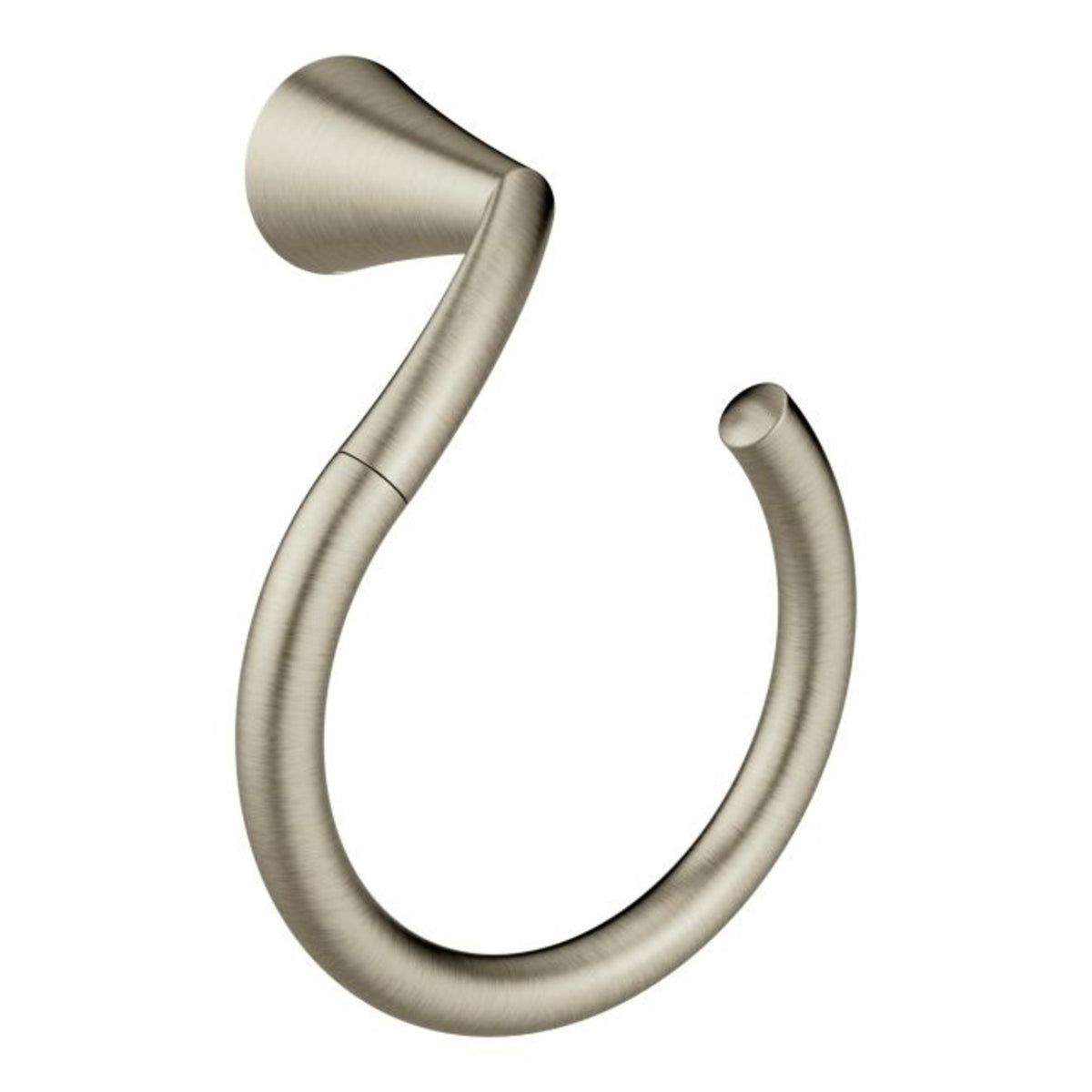 Moen YB2386BN Glyde Towel Ring, Brushed Nickel