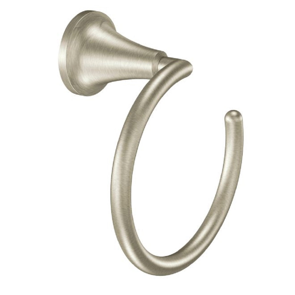 Moen YB5886BN Icon Towel Ring, Brushed Nickel