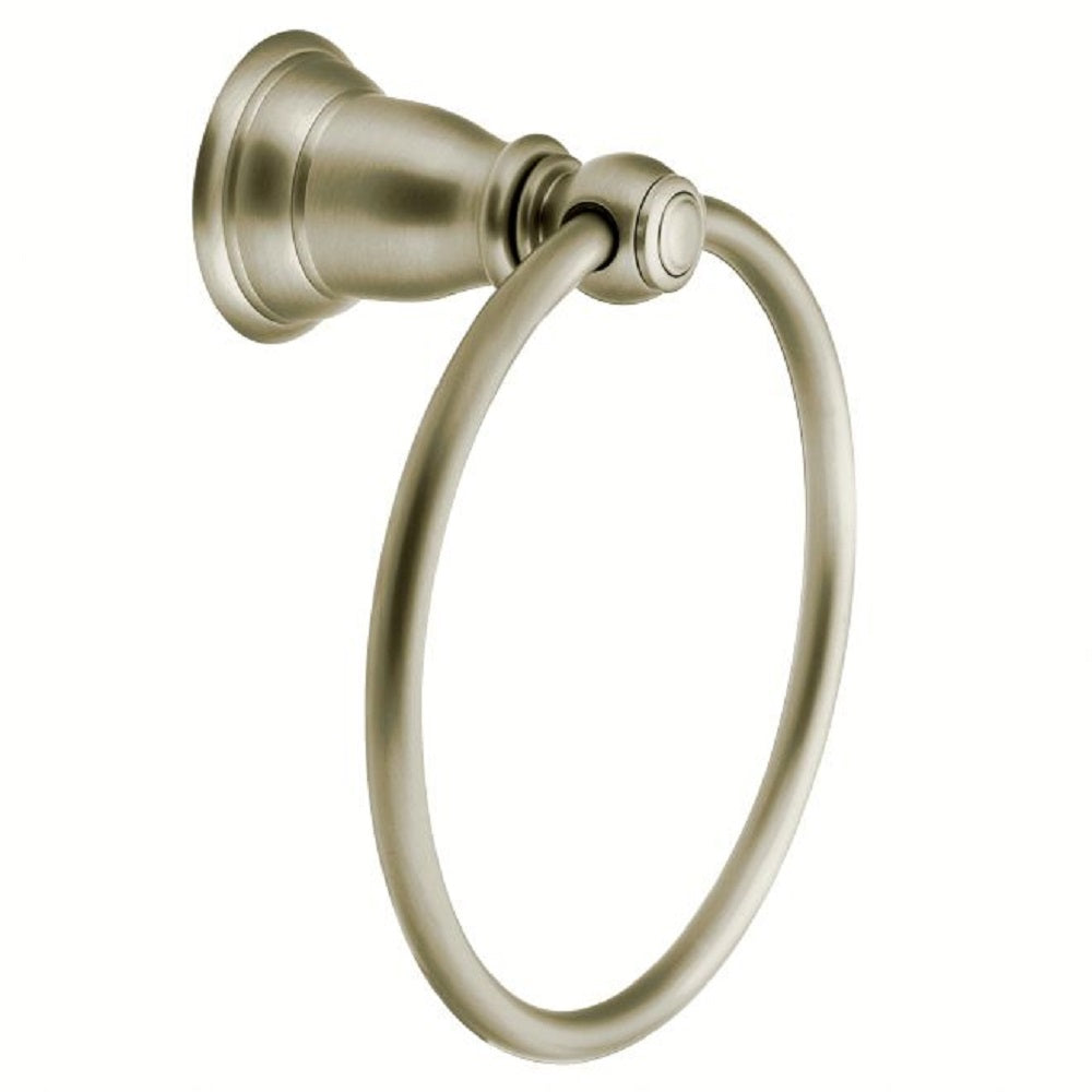 Moen YB5486BN Kingsley Towel Ring, Brushed Nickel