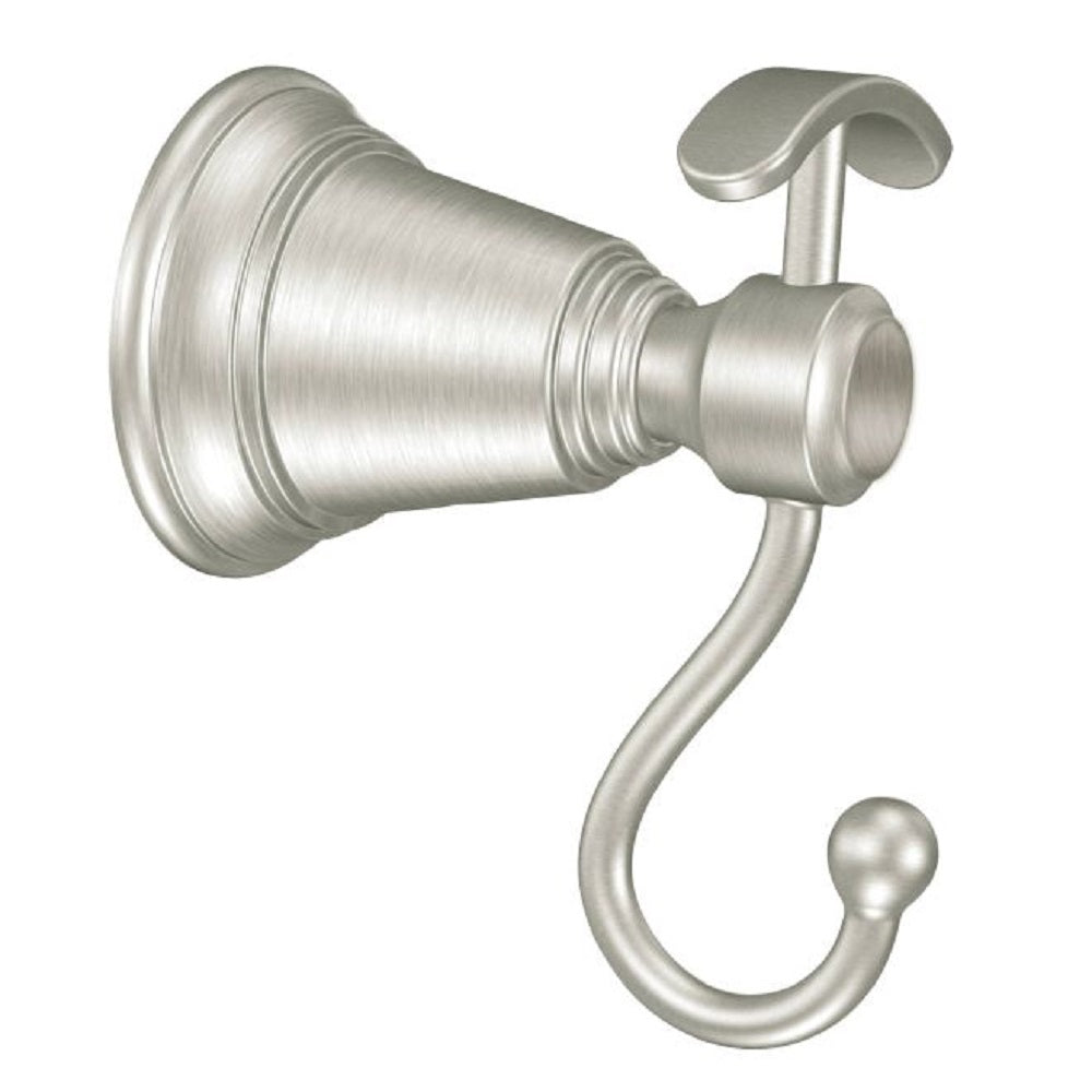 Moen YB8203BN Rothbury Double Robe Hook, Brushed Nickel