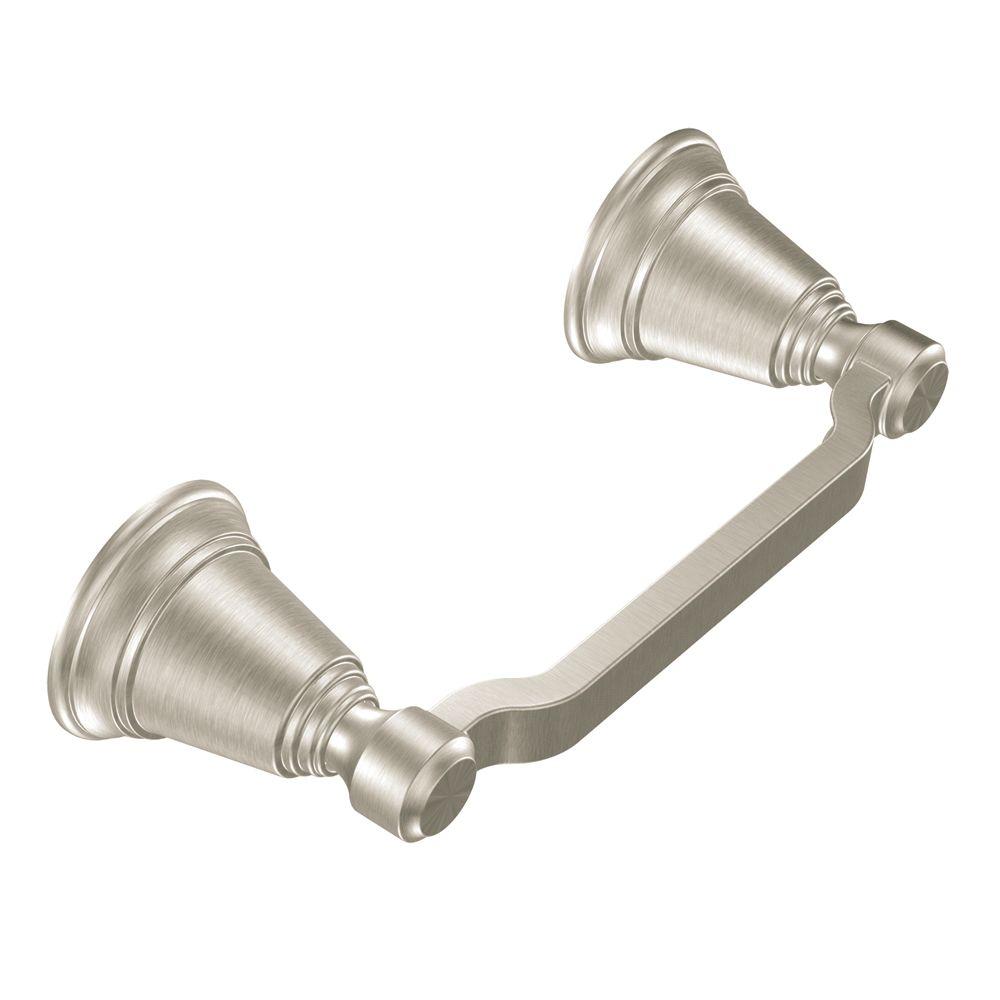 Moen YB8208BN Rothbury Pivoting Toilet Paper Holder, Brushed Nickel