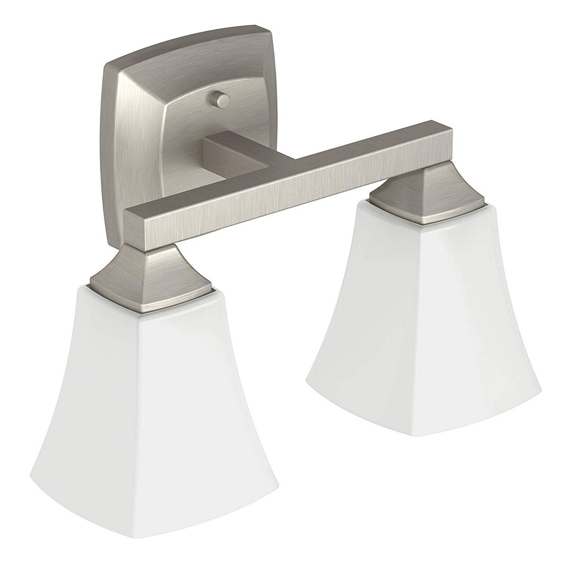 Moen YB5162BN Voss Double Globe Bathroom Vanity Light, Brushed Nickel