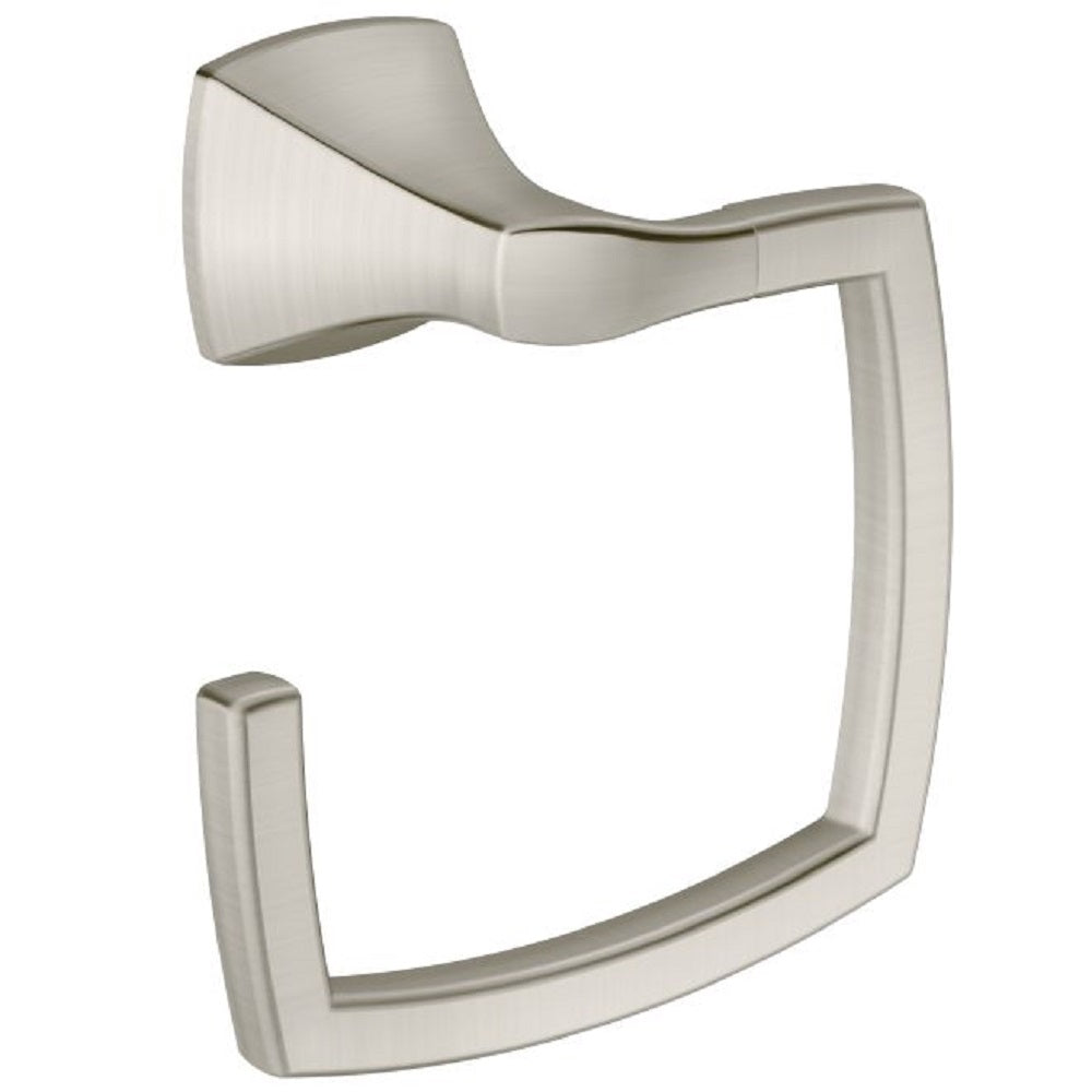 Moen YB5186BN Voss Towel Ring, Brushed Nickel