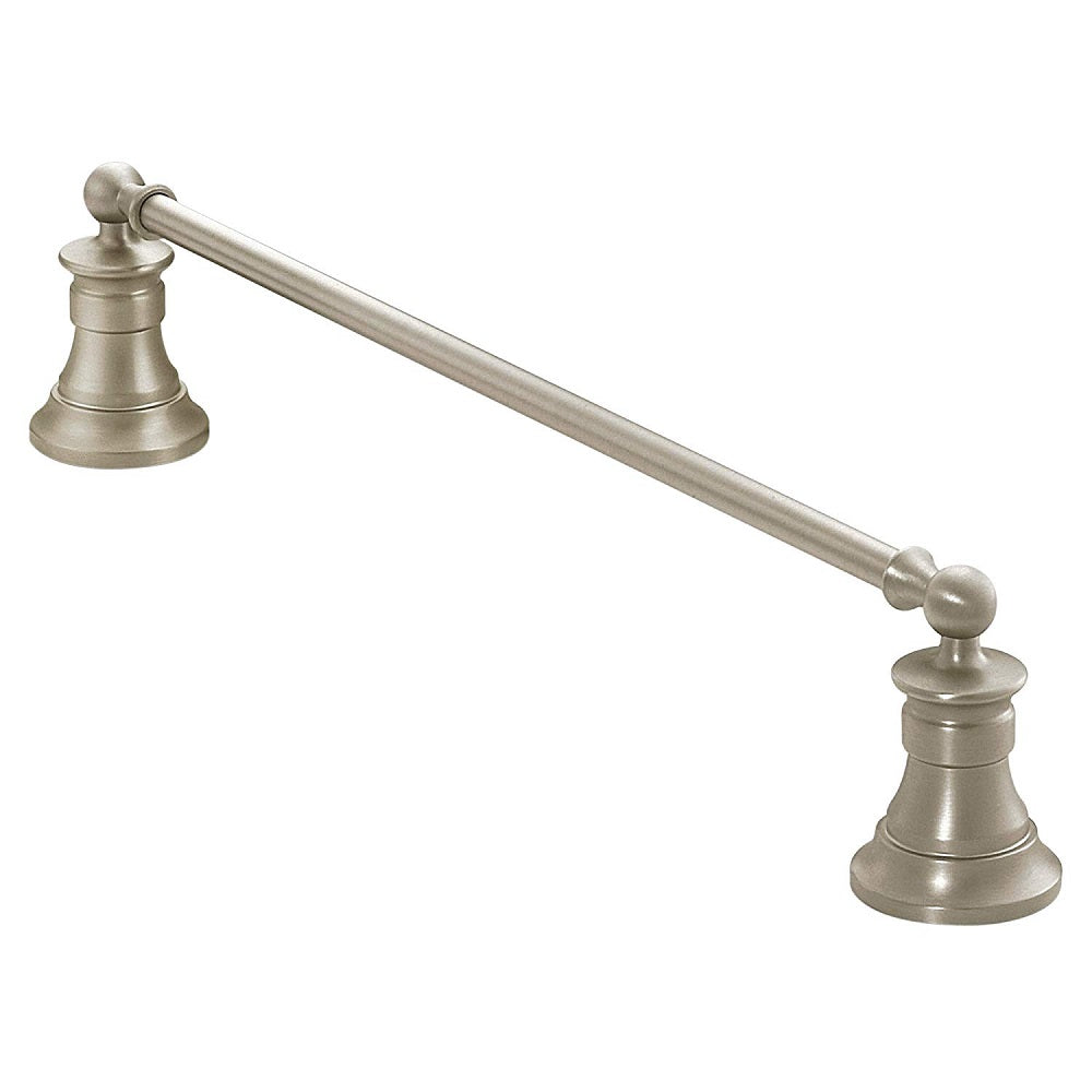 Moen YB9818BN Waterhill Towel Bar, 18", Brushed Nickel