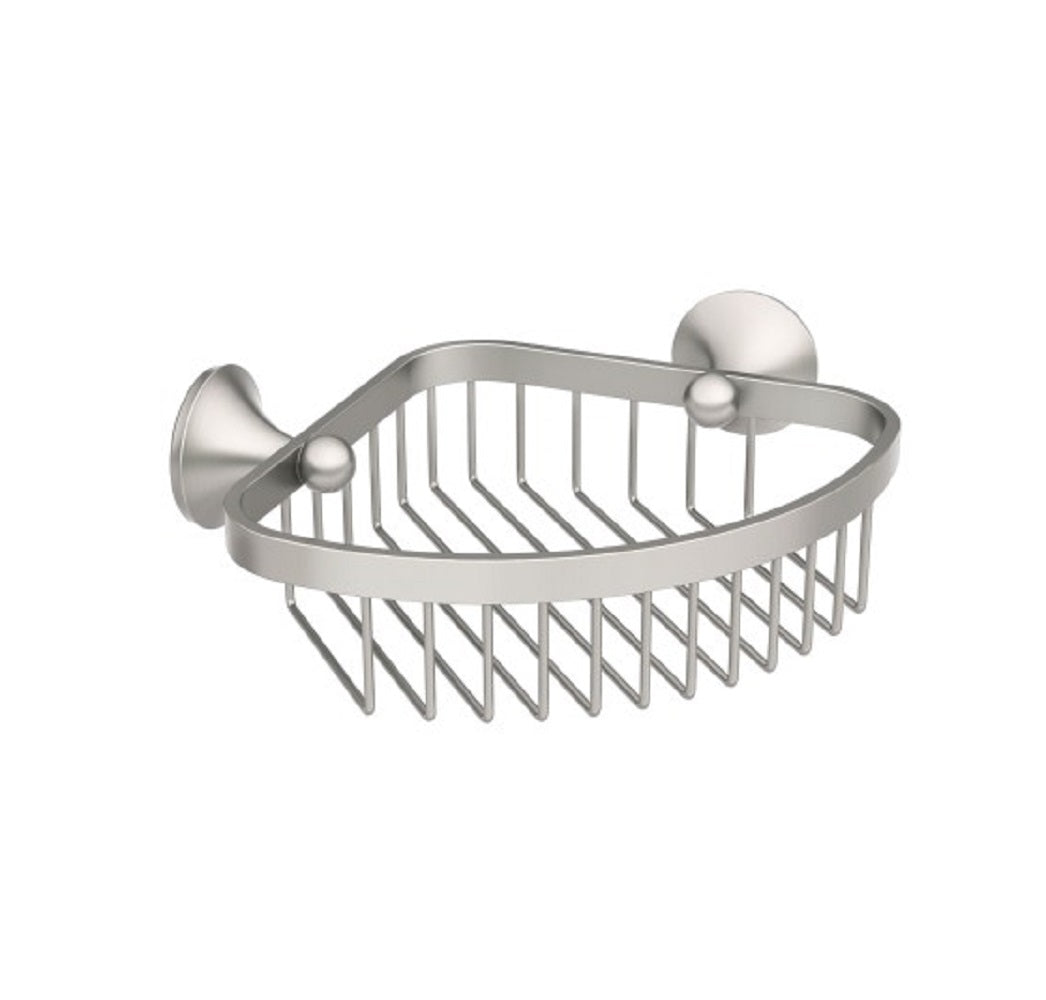 Moen YB5275BN Wynford Corner Shower Basket, Brushed Nickel