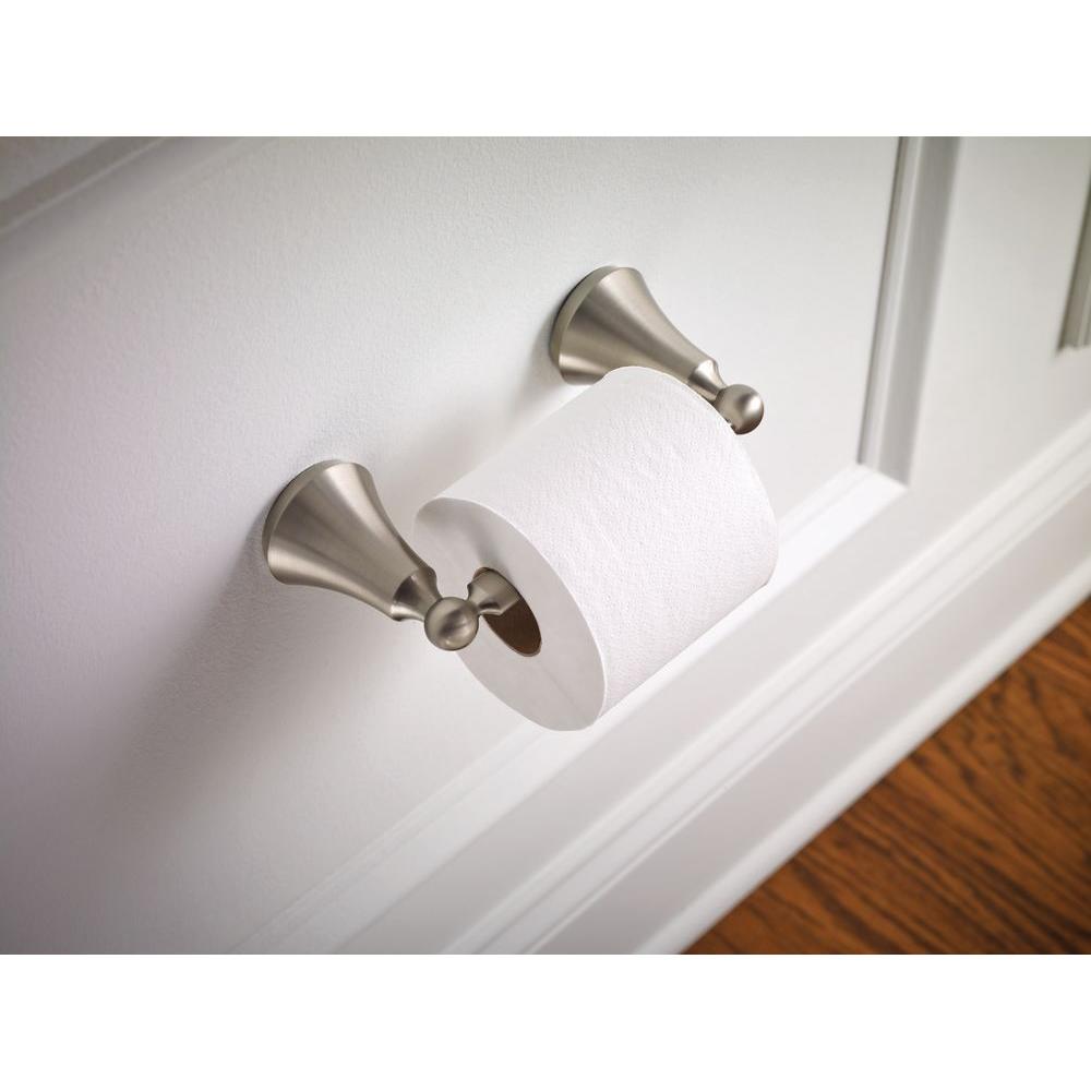 Moen YB5208BN Wynford Pivoting Toilet Paper Holder, Brushed Nickel