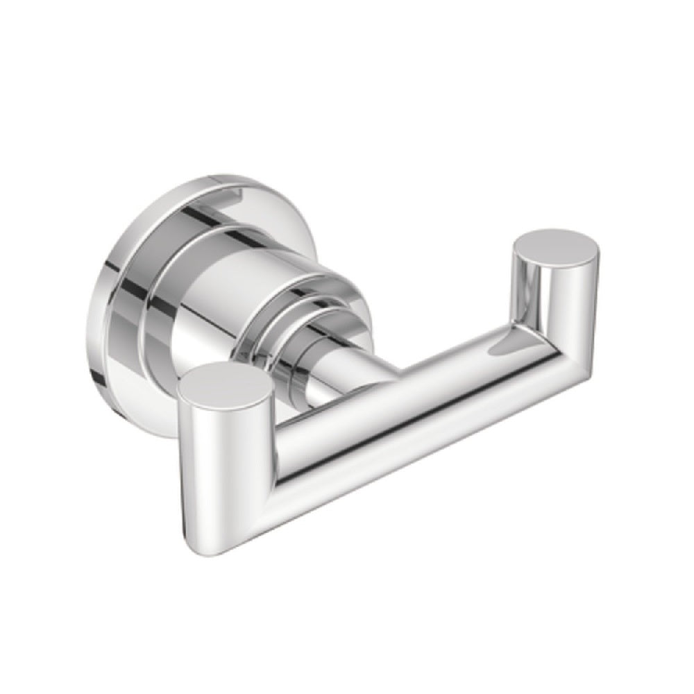 Moen YB0803CH Arris Double Robe Hook, Bright Chrome
