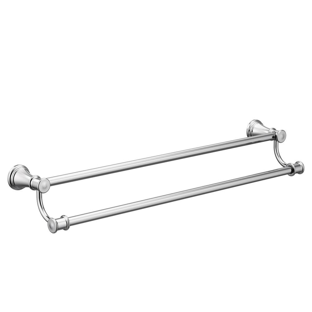Moen YB6422CH Belfield Double Towel Bar, 24", Polished Chrome