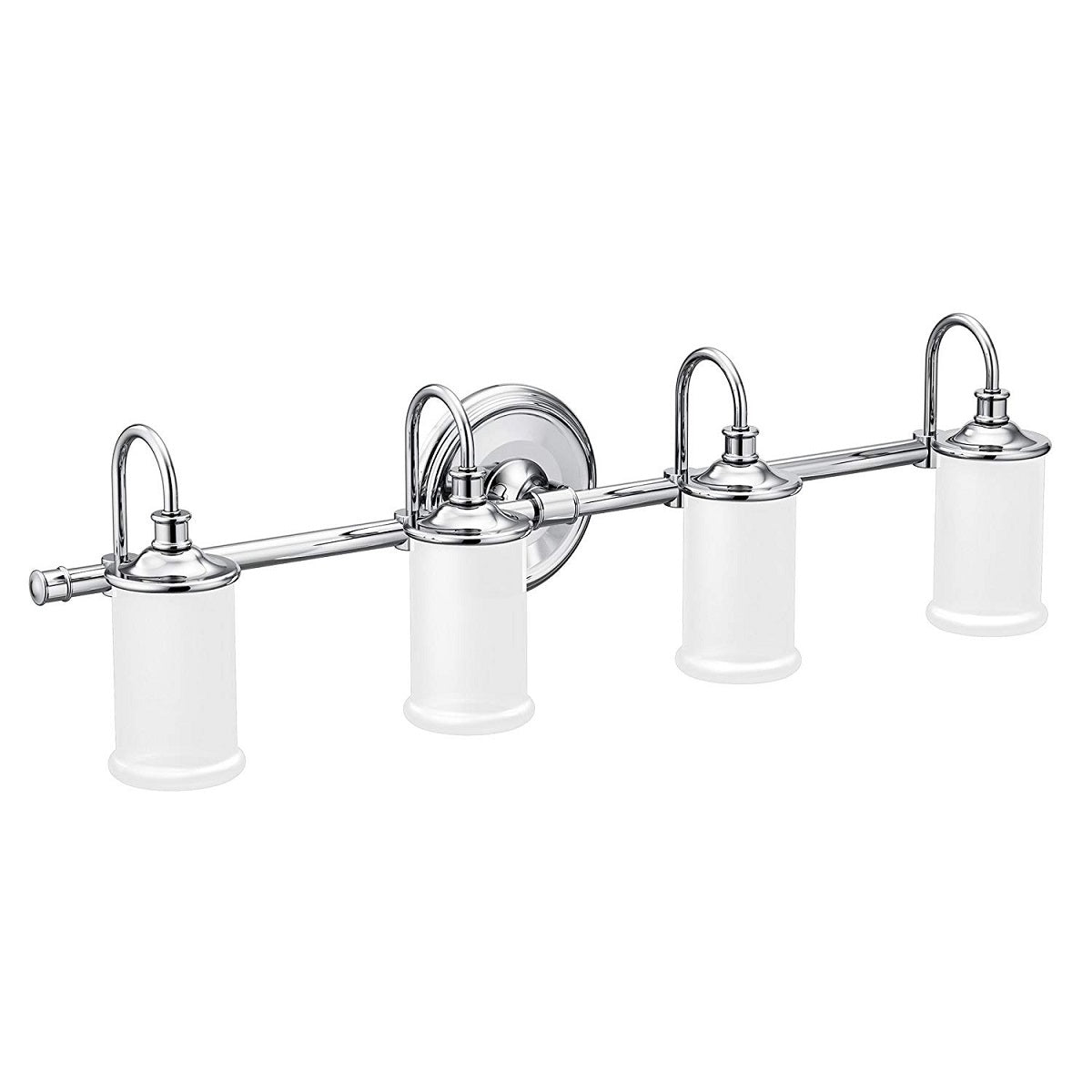 Moen YB6464CH Belfield Quadruple Bathroom Vanity Light, Bright Chrome