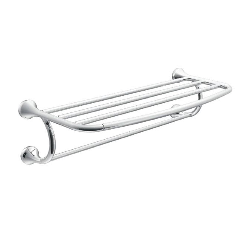 Moen YB2894CH Eva Hotel Towel Shelf, Bright Chrome