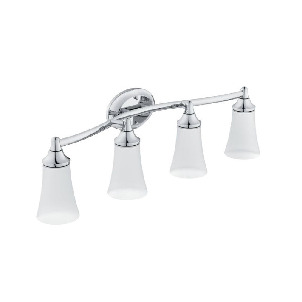 Moen YB2864CH Eva Quadruple Globe Bathroom Vanity Light, Bright Chrome