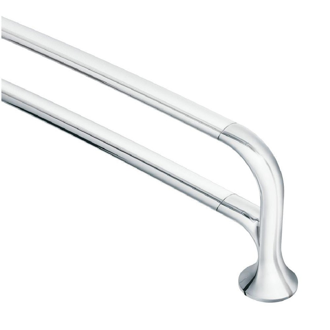 Moen YB9222CH Fina Double Towel Bar, 24", Bright Chrome