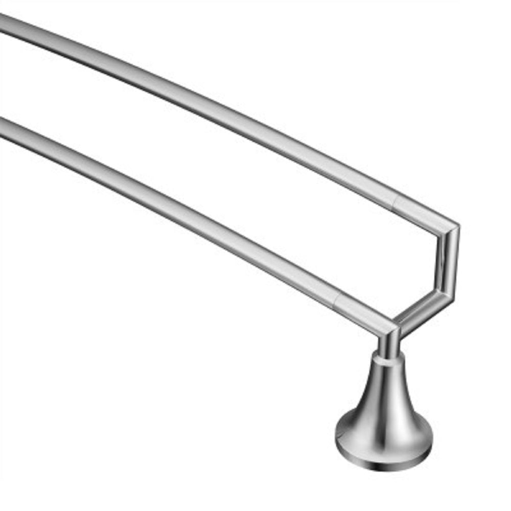 Moen YB5822CH Icon Double Towel Bar, Bright Chrome, 24"