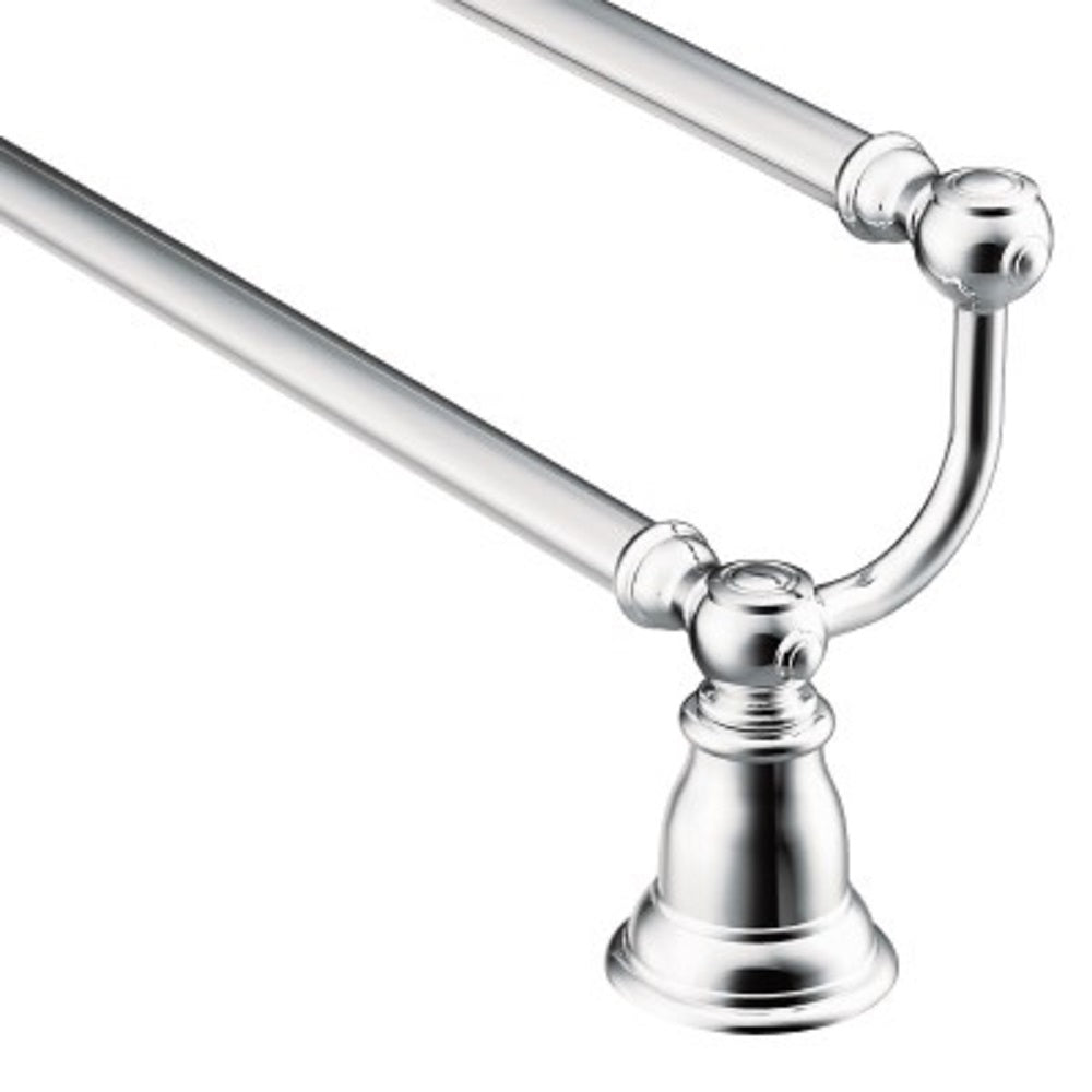 Moen YB5422CH Kingsley Double Towel Bar, Bright Chrome, 22"