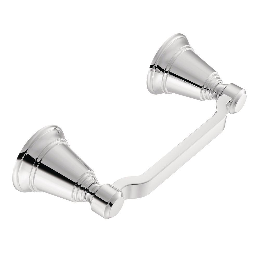 Moen YB8208CH Rothbury Pivoting Toilet Paper Holder, Bright Chrome