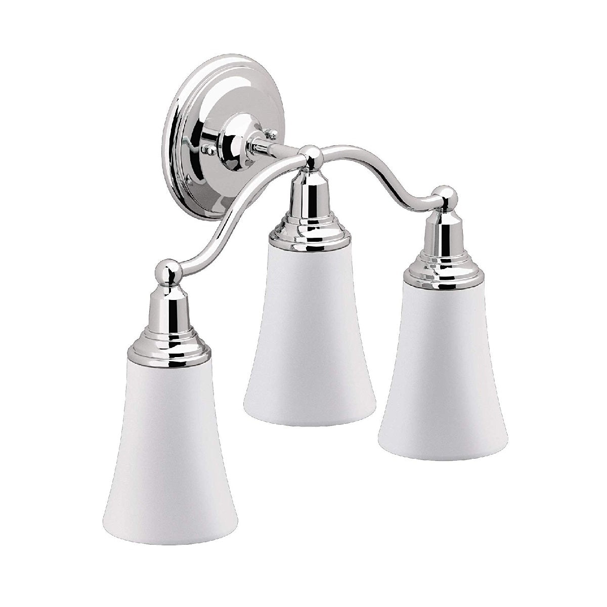 Moen YB8263CH Rothbury Triple Bathroom Vanity Light, Bright Chrome