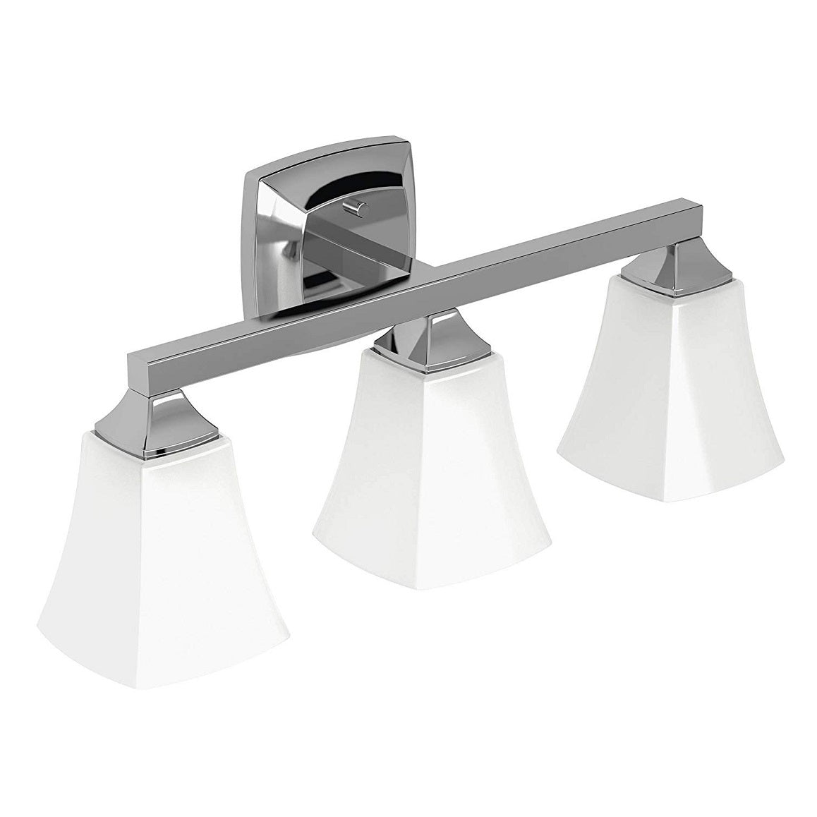 Moen YB5163CH Voss Triple Globe Bathroom Vanity Light, Bright Chrome