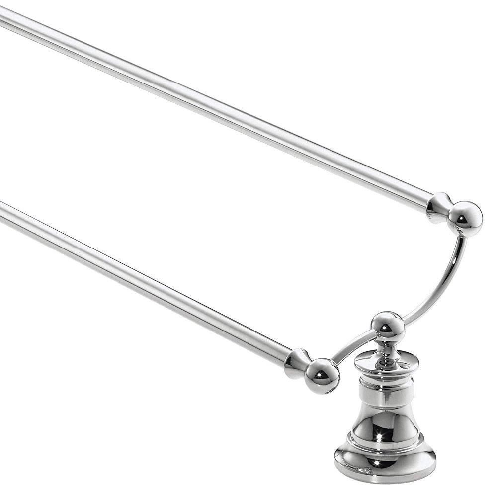 Moen YB9822CH Waterhill Double Towel Bar, 24", Bright Chrome