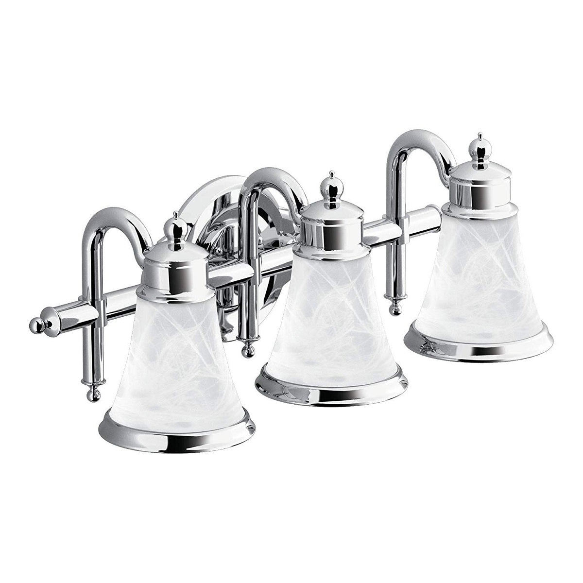 Moen YB9863CH Waterhill Triple Bathroom Vanity Light, Bright Chrome