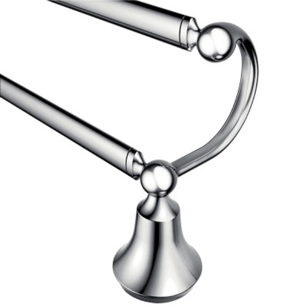 Moen YB5222CH Wynford Double Towel Bar, Bright Chrome, 24"