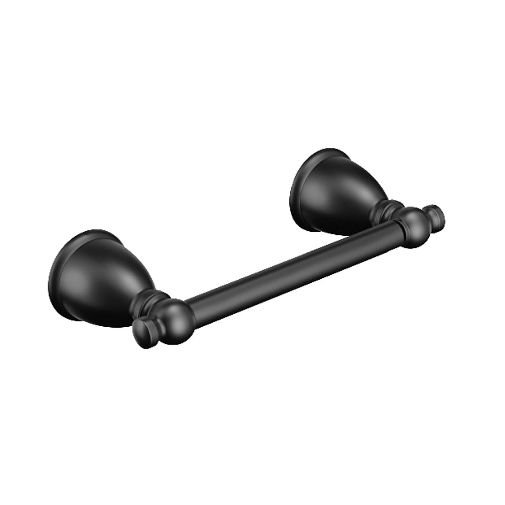 Moen Y3108BL Caldwell Pivoting Paper Holder, Zinc, Black