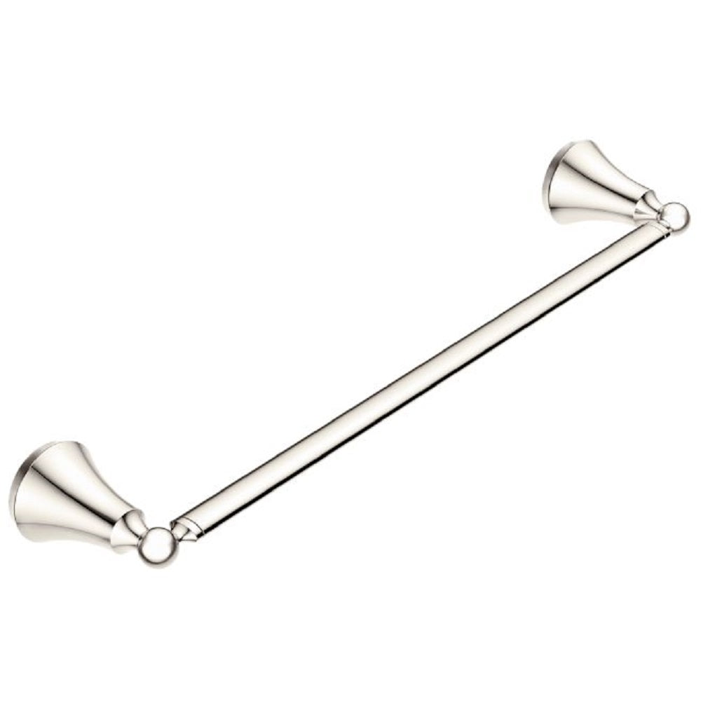 Moen YB5224NL Wynford Towel Bar, Bright Nickel, 24"
