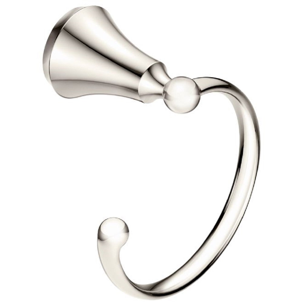 Moen YB5286NL Wynford Towel Ring, Bright Nickel