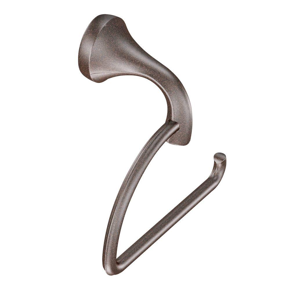 Moen YB2808ORB Eva Euro Single Post Toilet Paper Holder, Oil Rubbed Bronze