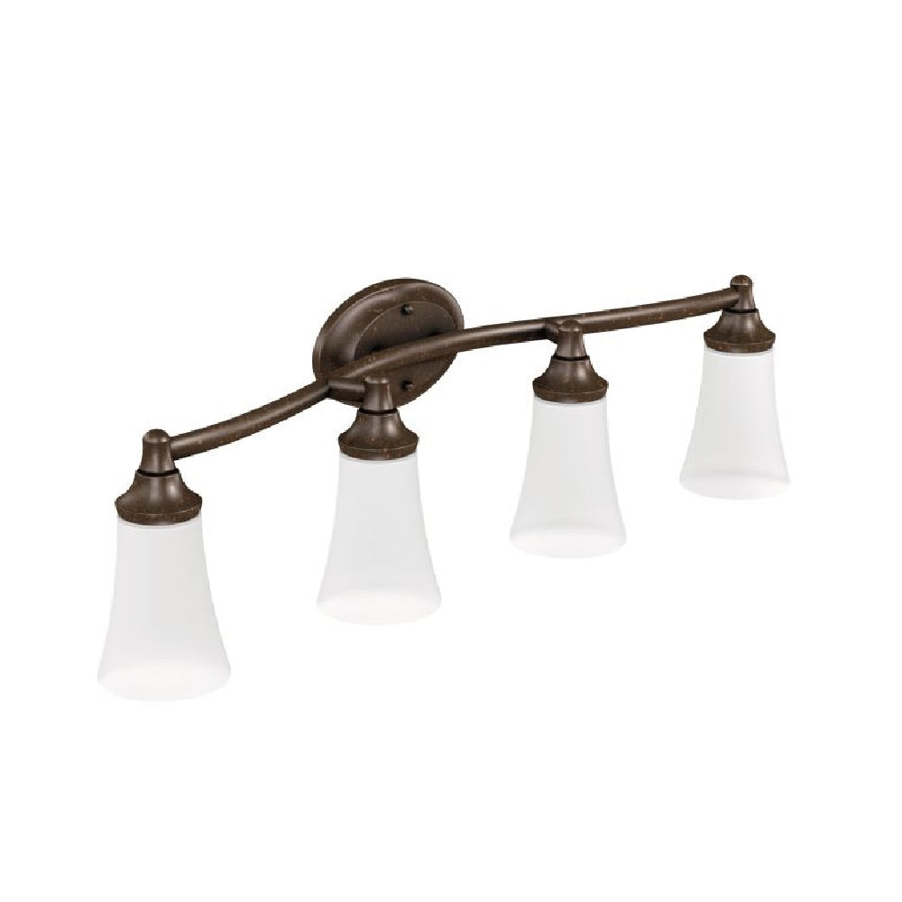 Moen YB2864ORB Eva Quadruple Globe Bathroom Vanity Light, Oil Rubbed Bronze