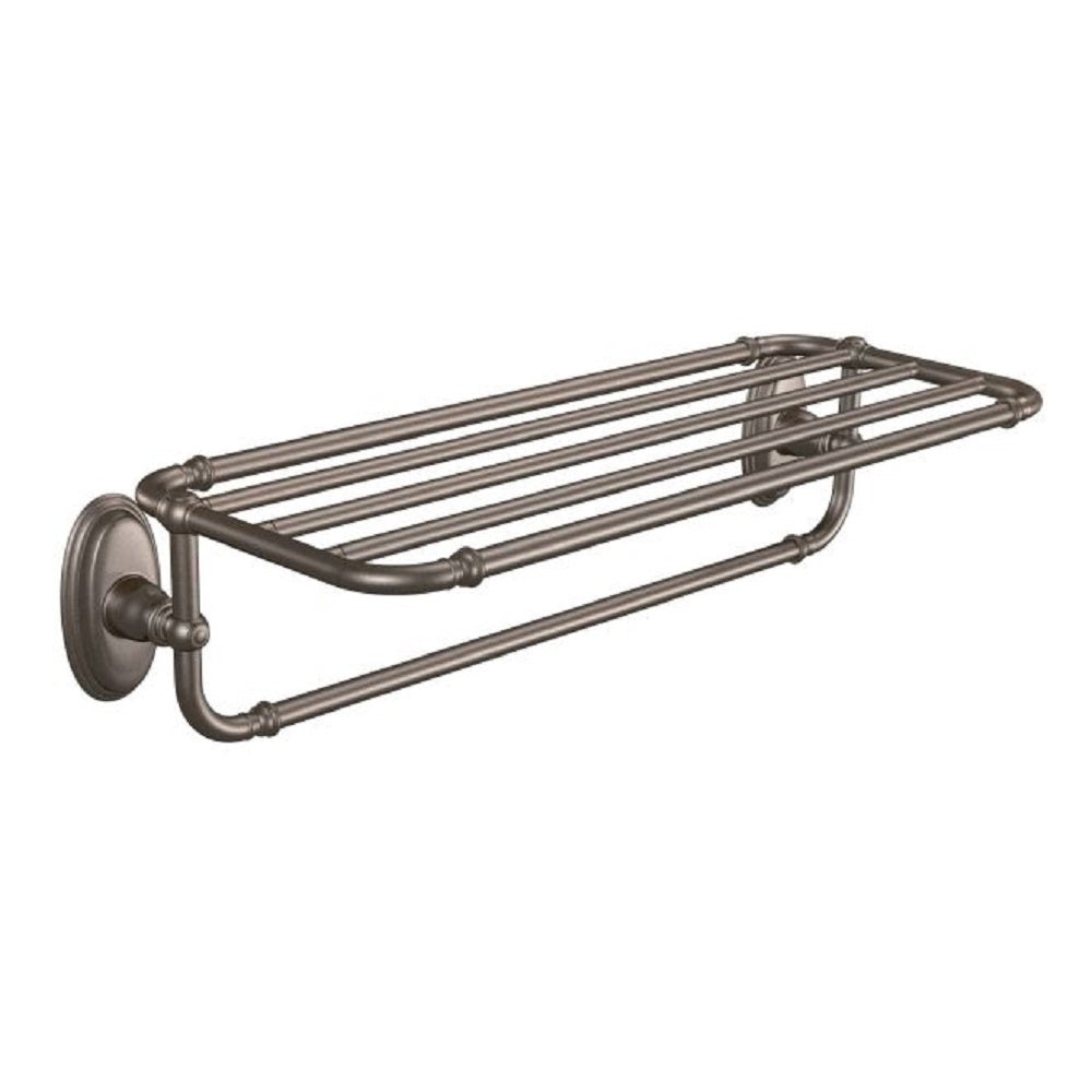 Moen YB5494ORB Kingsley Hotel Towel Shelf, Oil Rubbed Bronze