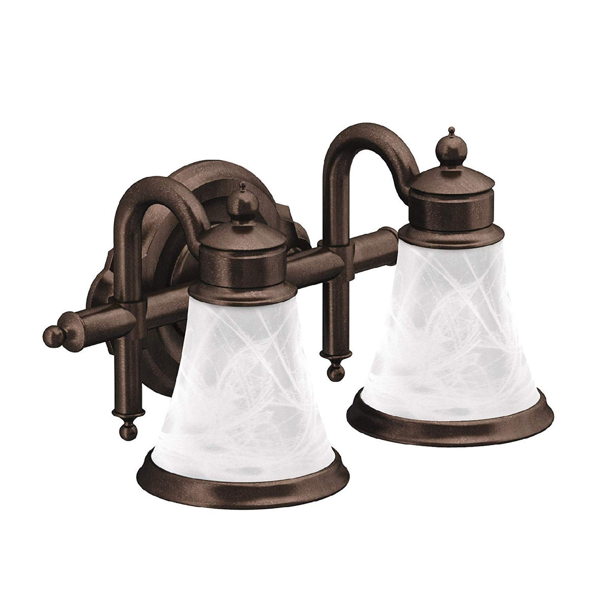 Moen YB9862ORB Waterhill Double Bathroom Vanity Light, Oil Rubbed Bronze
