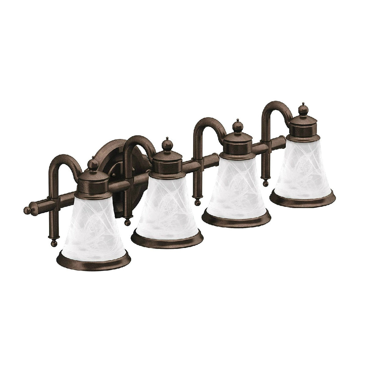 Moen YB9864ORB Waterhill Quadruple Bathroom Vanity Light, Oil Rubbed Bronze