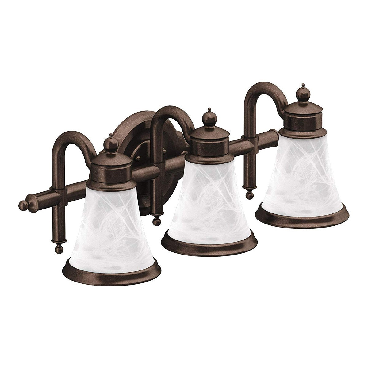 Moen YB9863ORB Waterhill Triple Bathroom Vanity Light, Oil Rubbed Bronze