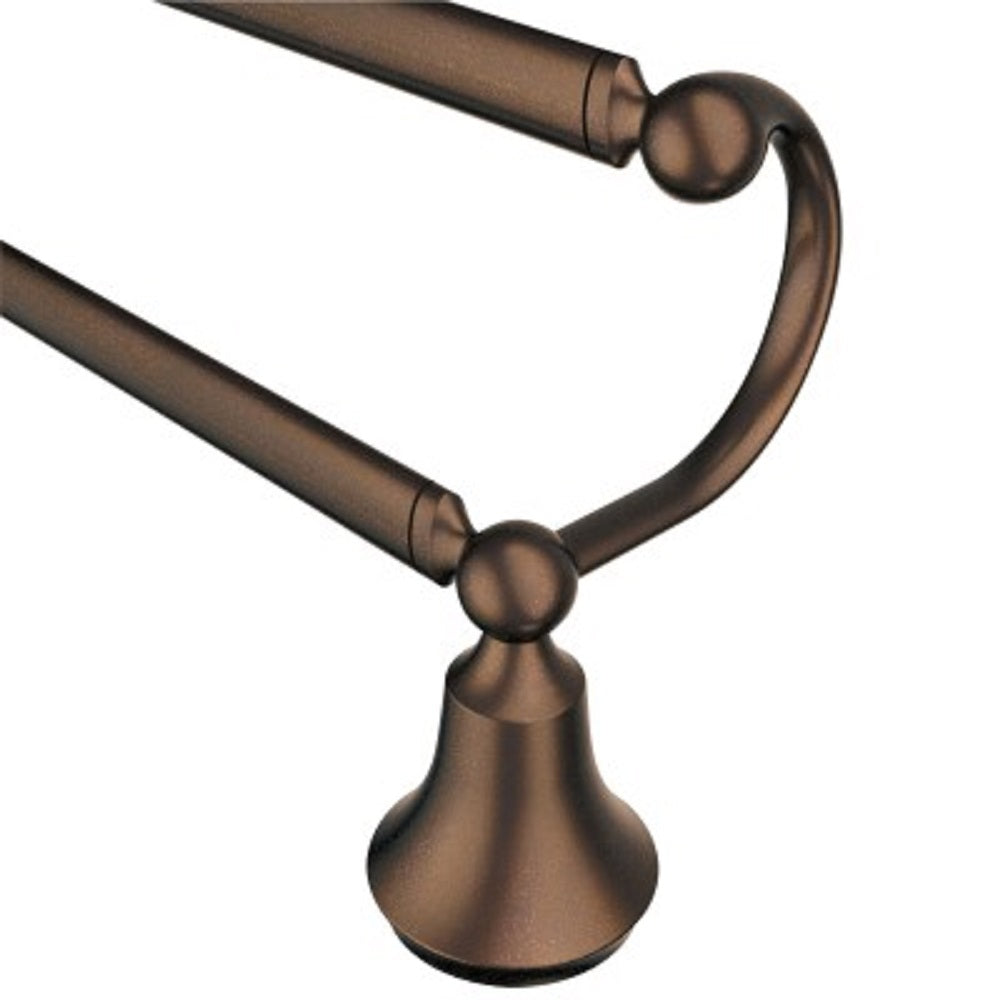 Moen YB5222ORB Wynford Double Towel Bar, Oil Rubbed Bronze, 24"