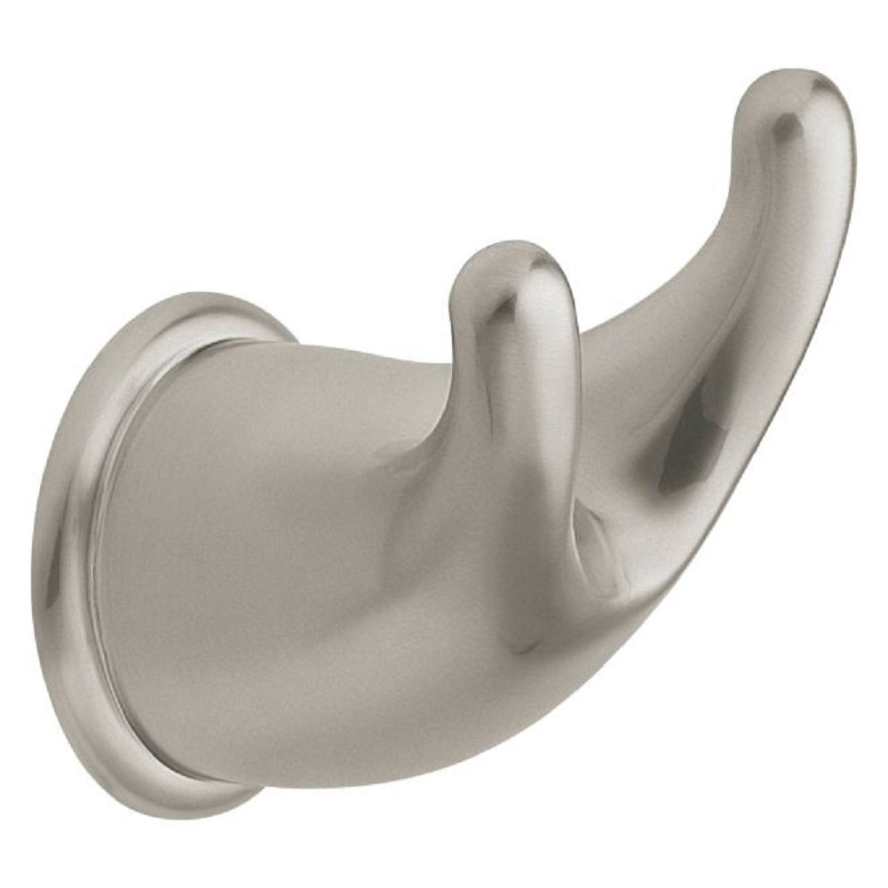 Moen YB8003SN Mason Double Robe Hook, Satin Nickel