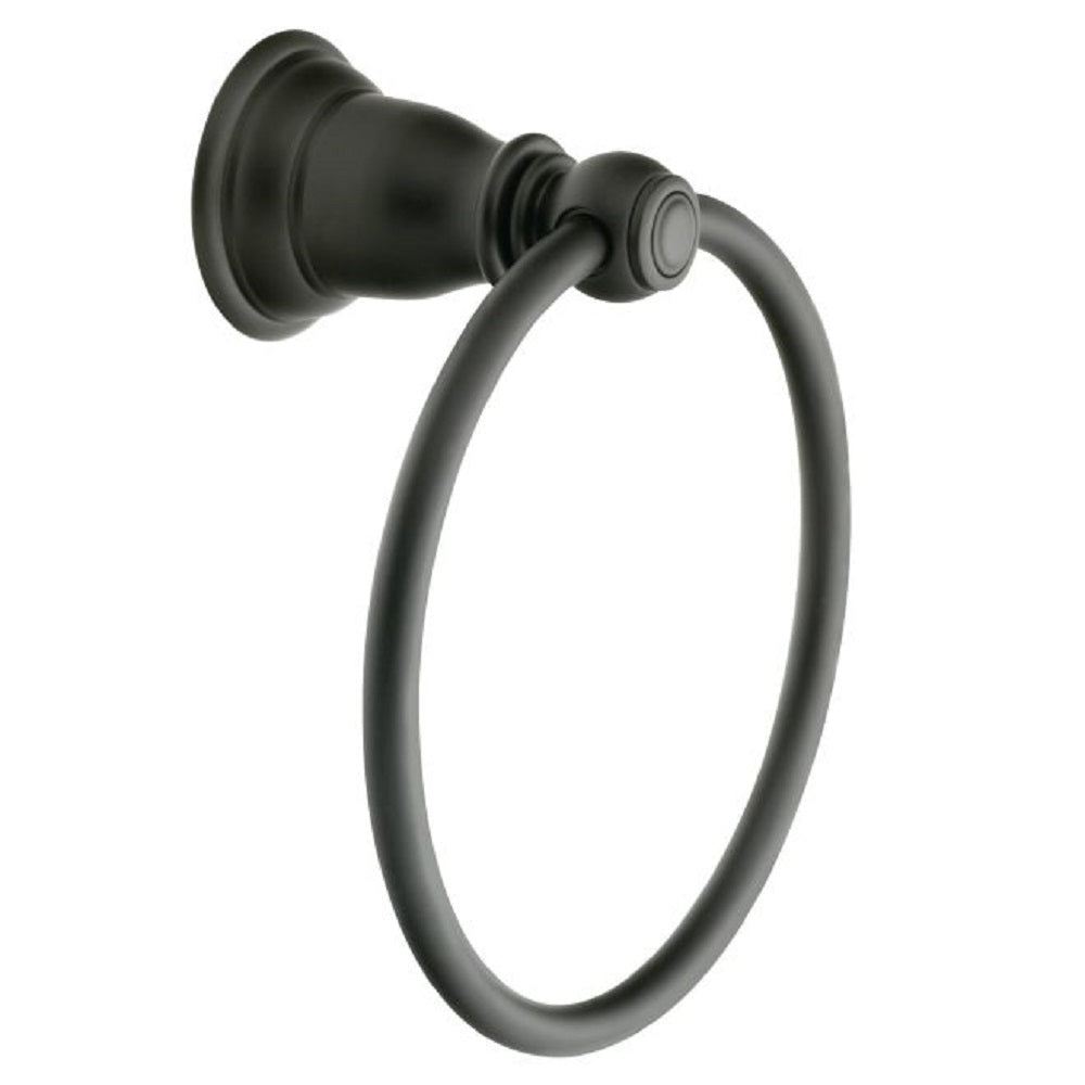 Moen YB5486WR Kingsley Towel Ring, Wrought Iron