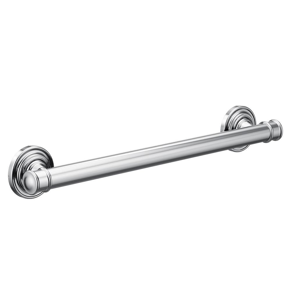 Moen YG6412CH Belfield Bathroom Grab Bar, 12", Bright Chrome