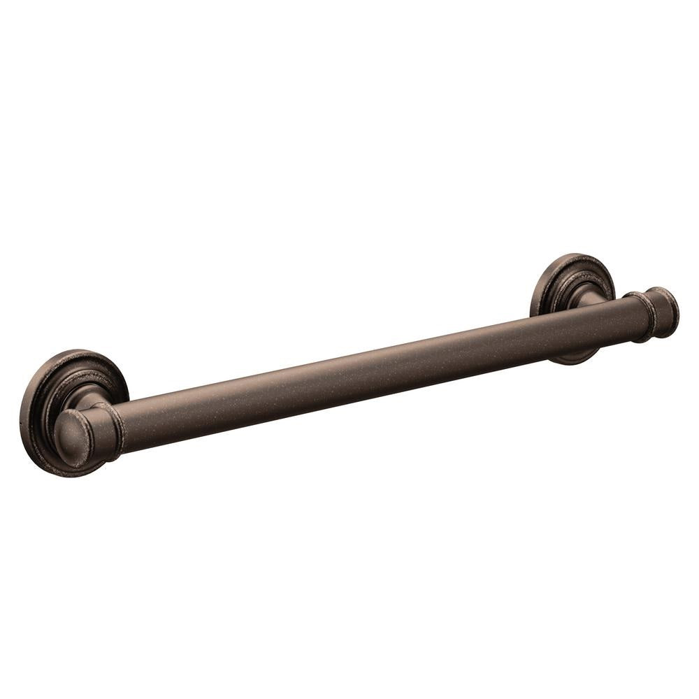Moen YG6418ORB Belfield Bathroom Grab Bar, 18", Oil Rubbed Bronze