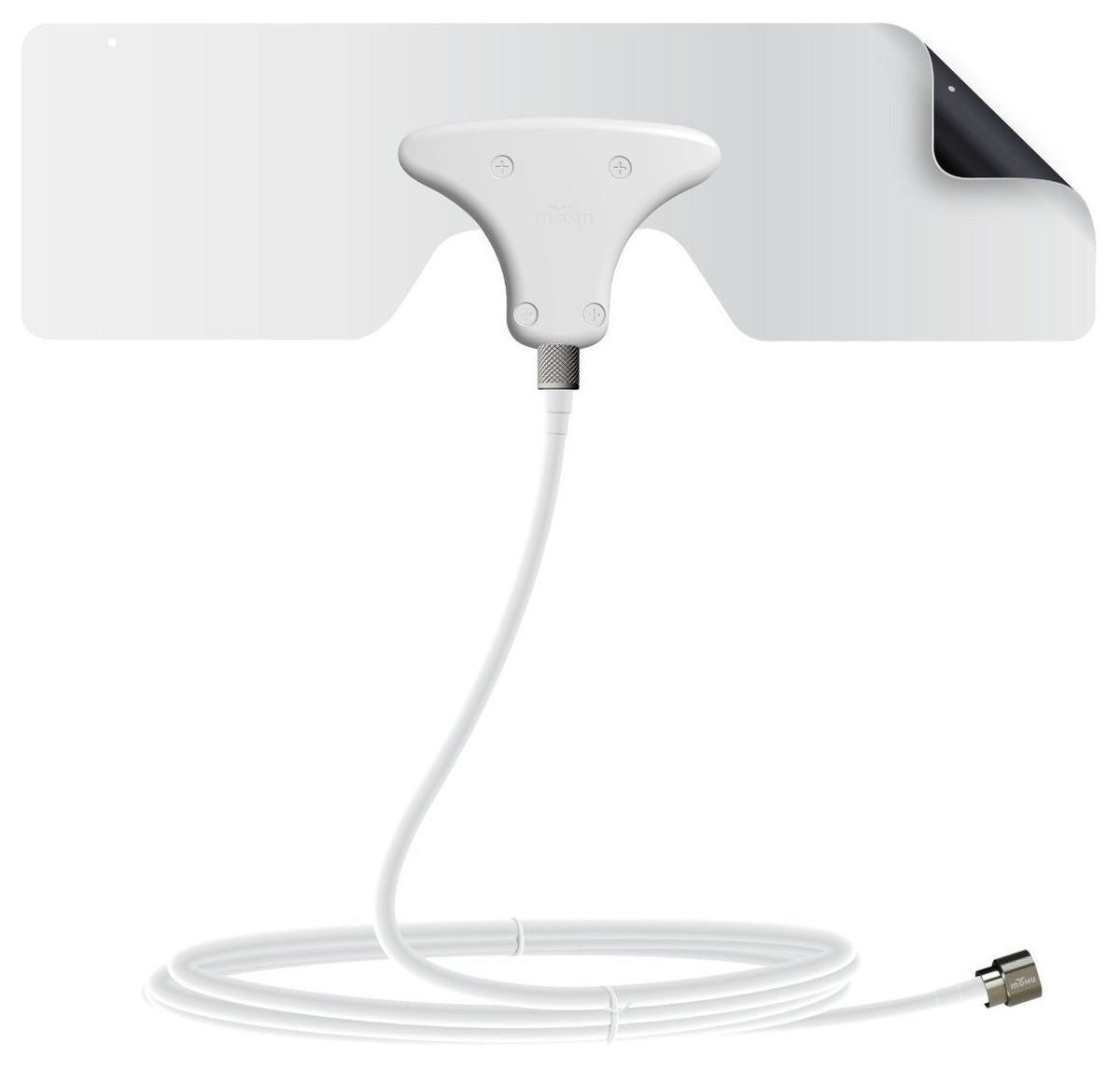 Mohu MHUMH110543 Leaf Metro TV Antenna, White, 25 Mile Range