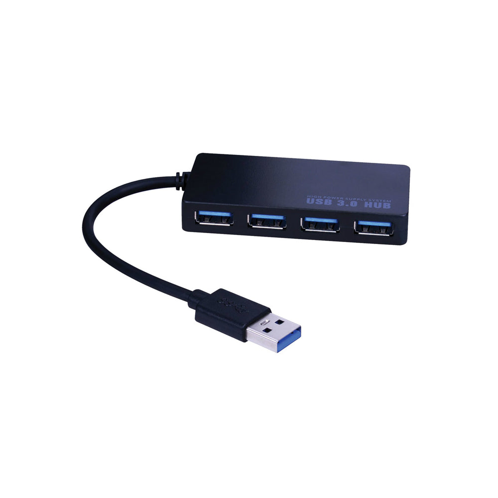 Monster JHIU0119 Just Hook It Up USB to Port Hub, Black