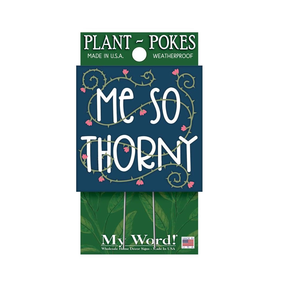 My Word 77851 Me So Thorny Plant Pokes, 4 Inch