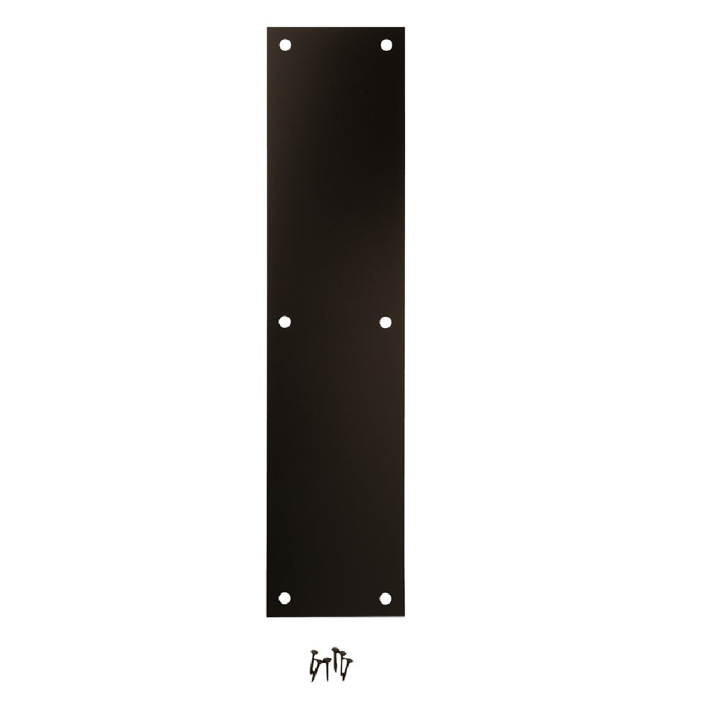 National Hardware N270-502 Push Plate, Oil Rub Bronze