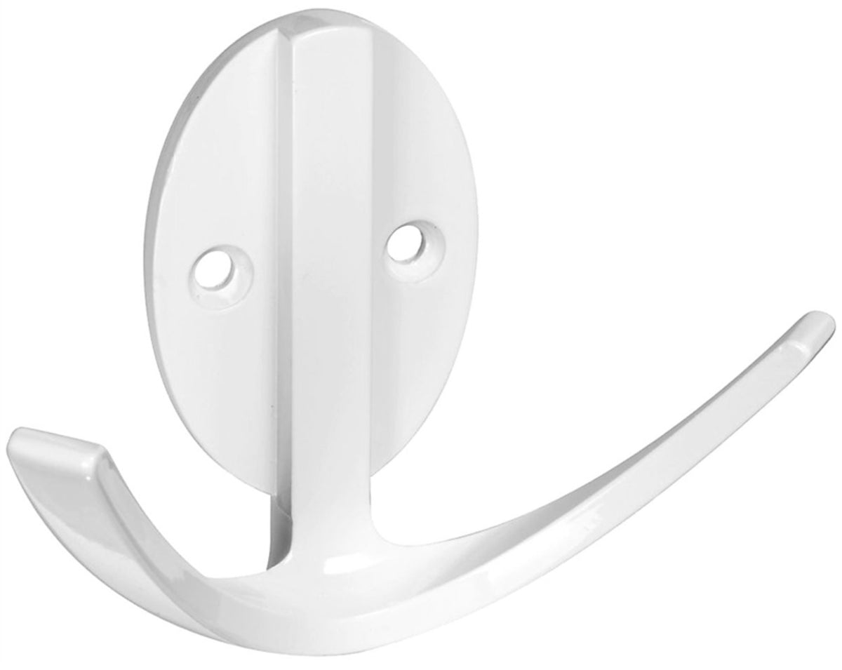 National Hardware N807-010 Robe Hook, White