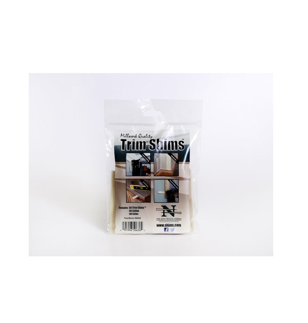 Nelson TrmShm50/6/6/40 Trim Shims Wood Shim, 1" W x 3.5" L