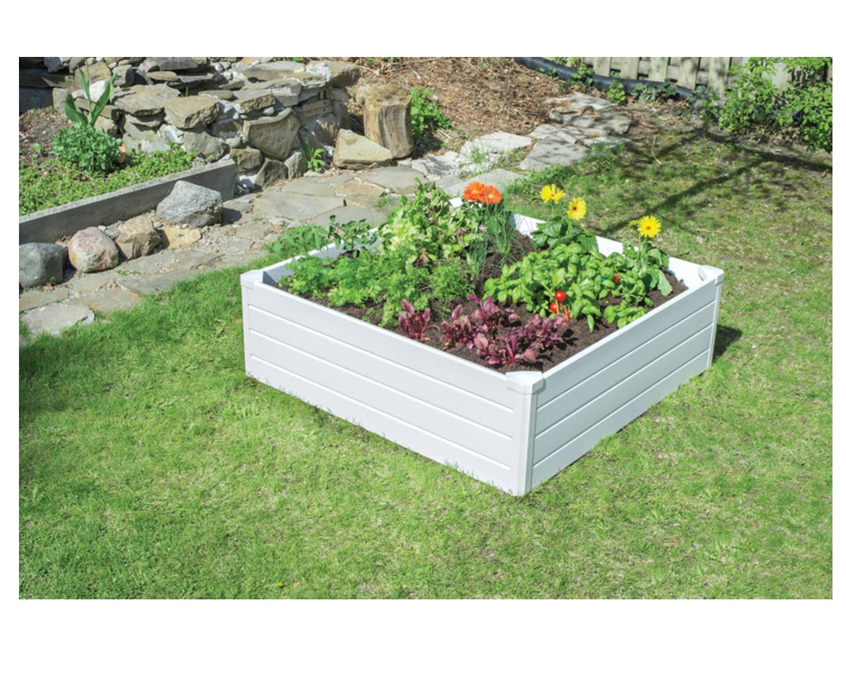 NuVue 26003 Raised Garden Bed, White