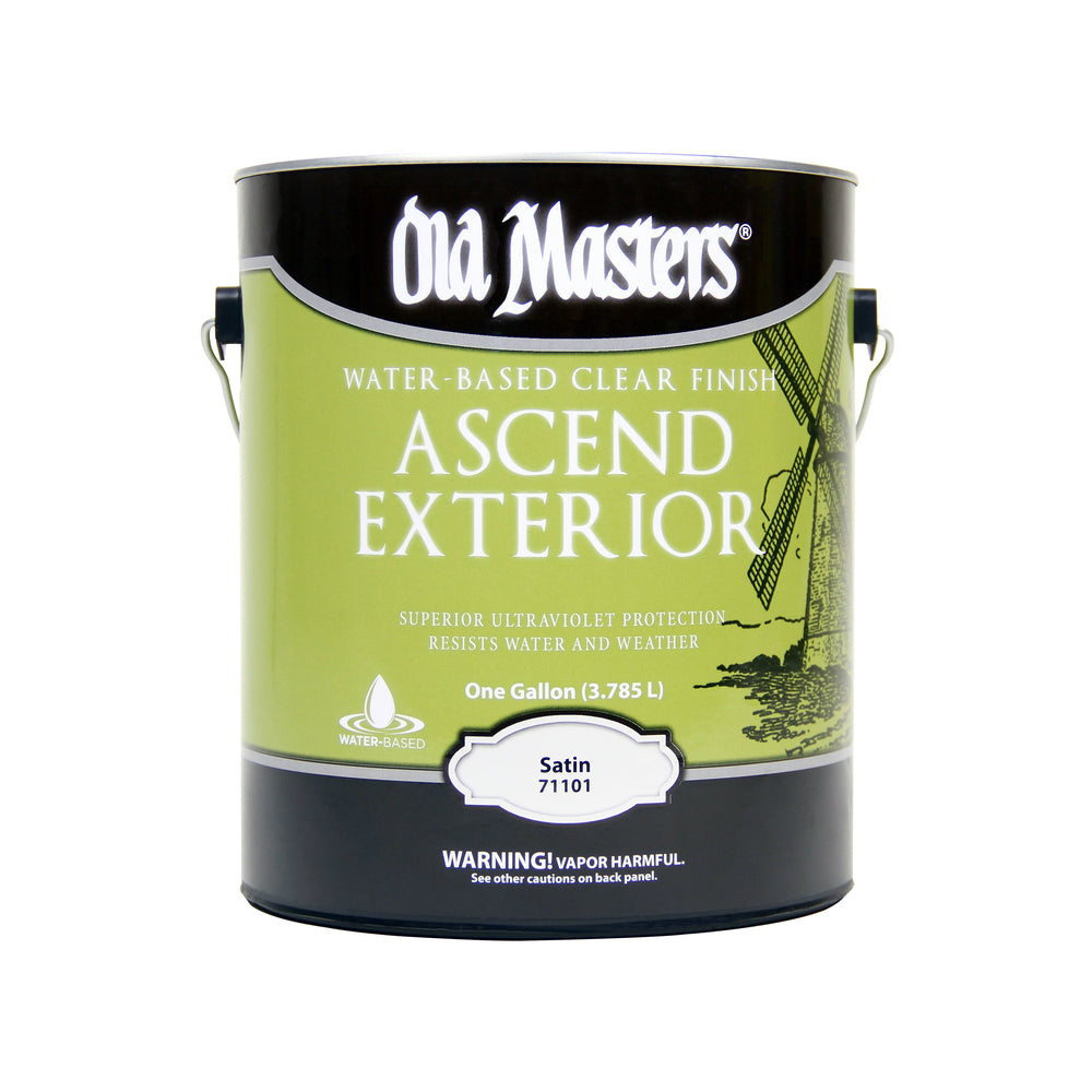 Old Masters 71101 Ascend Exterior Water-Based Finish, Satin, 1 Quart