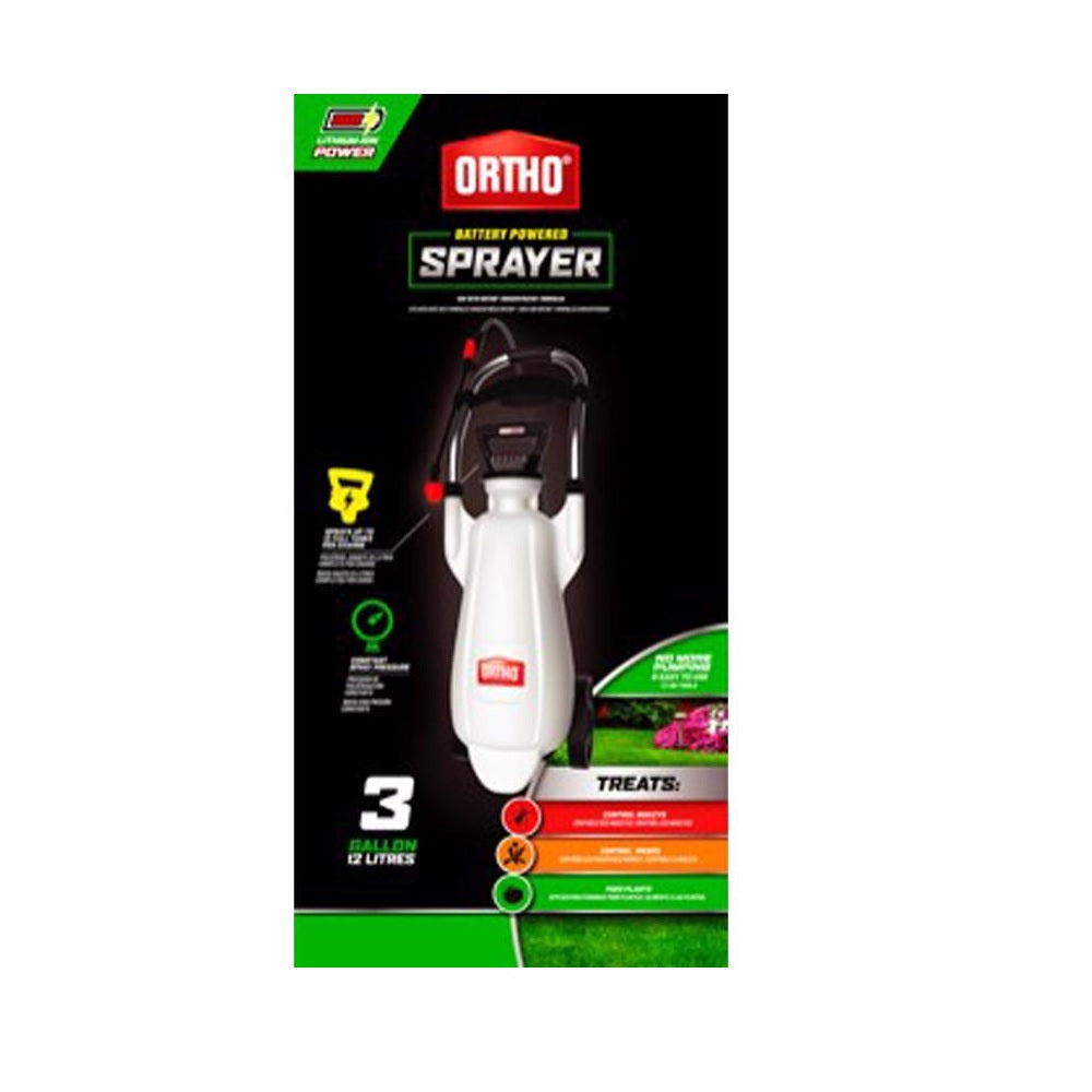 Ortho 190731 Battery Operated Tank Sprayer, 3 Gallon Capacity